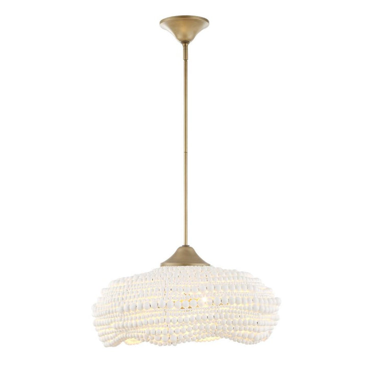 Biddeford - 5 Light Beaded Pendant - White