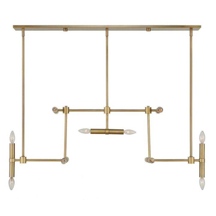 Cadre - 14 Light Modern Linear Pendant - Gold