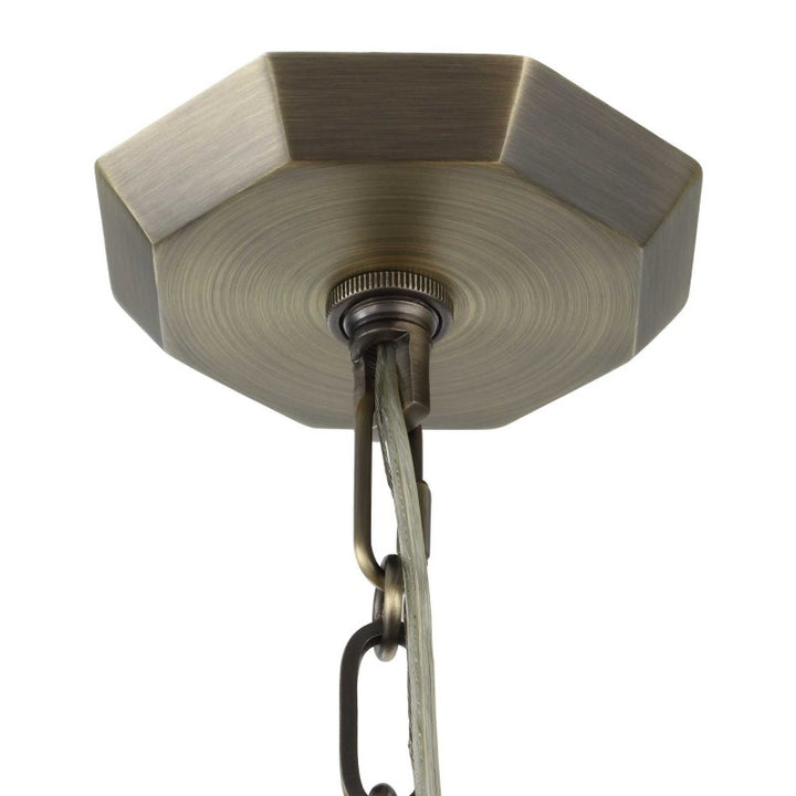 Granada - 1 Light Hexagon Pendant - Dark Gray
