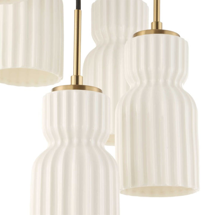 Vanier - 5 Light Cluster Pendant - Gold