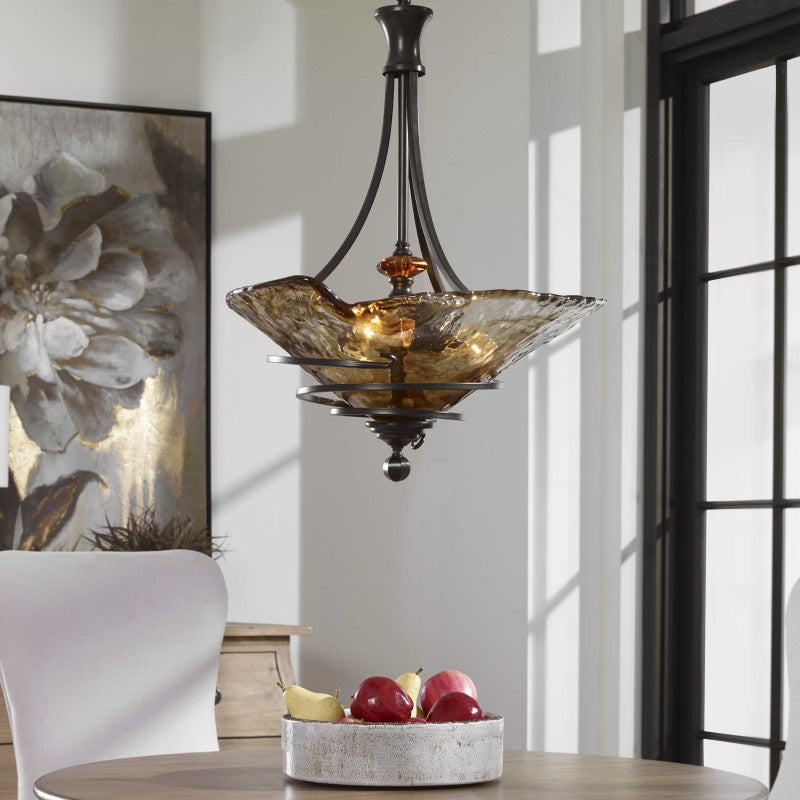 Vitalia - 3 Light Pendant - Oil Rubbed Bronze