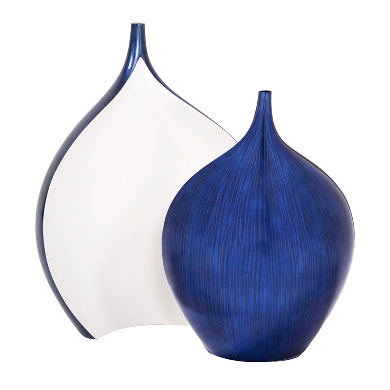 The Cobalt Wood Vase