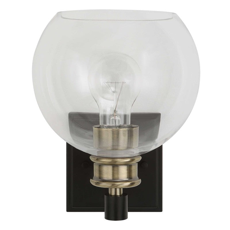 Kent - Edison 1 Light Sconce - Black