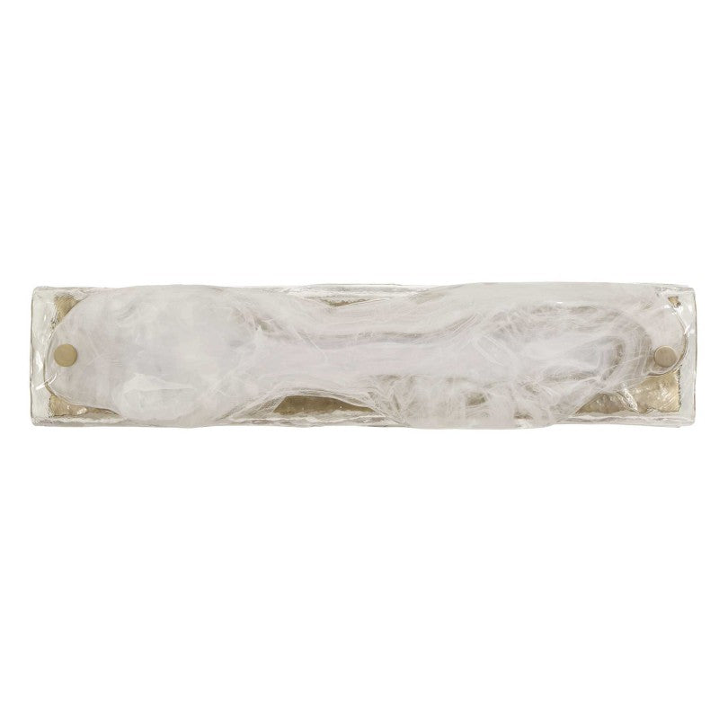 Taffy - 1 Light LED Swirl Glass Sconce - White