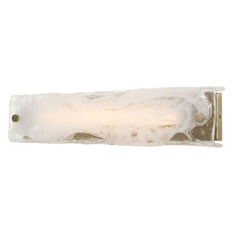 Taffy - 1 Light LED Swirl Glass Sconce - White