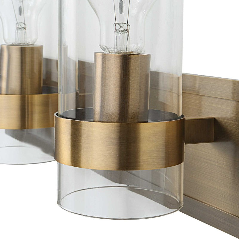 Cardiff - 3 Light Vanity - Antique Brass