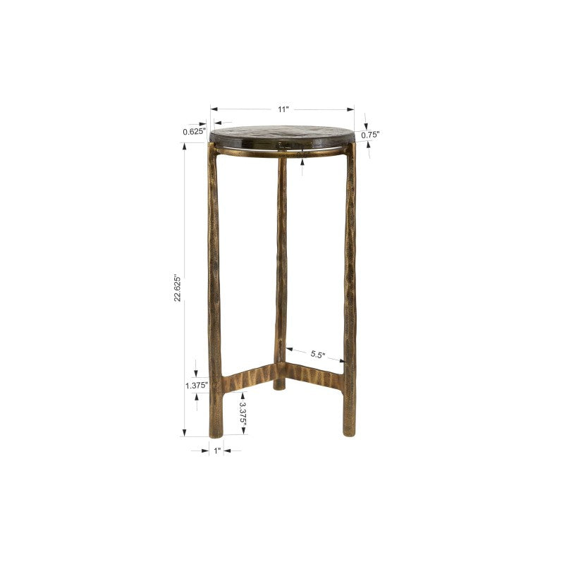 Eternity - Brass Accent Table - Bronze