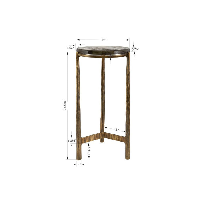 Eternity - Brass Accent Table - Bronze