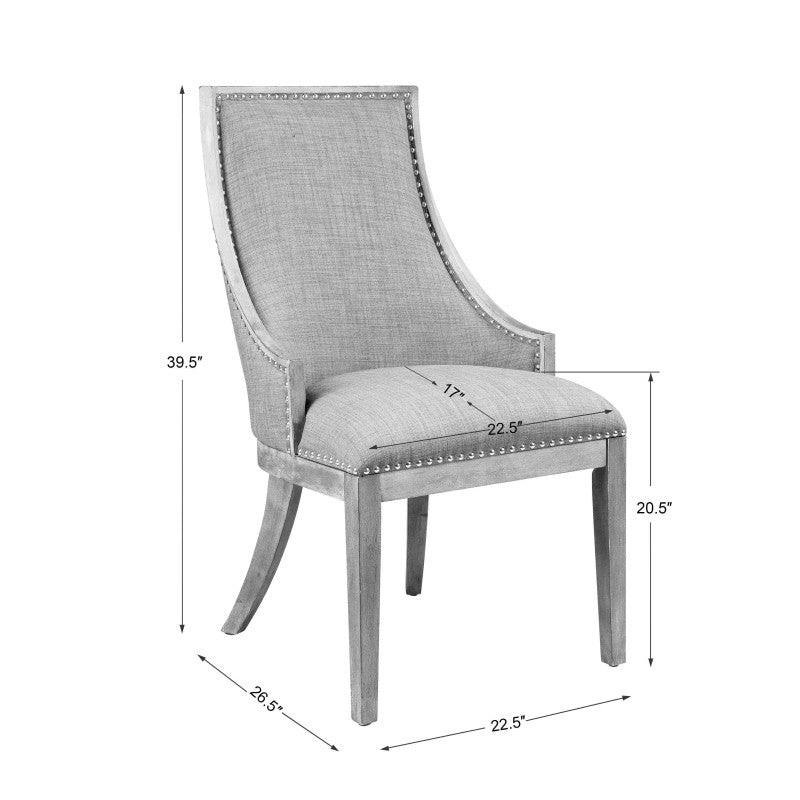Aidrian - Accent Chair - Charcoal Gray