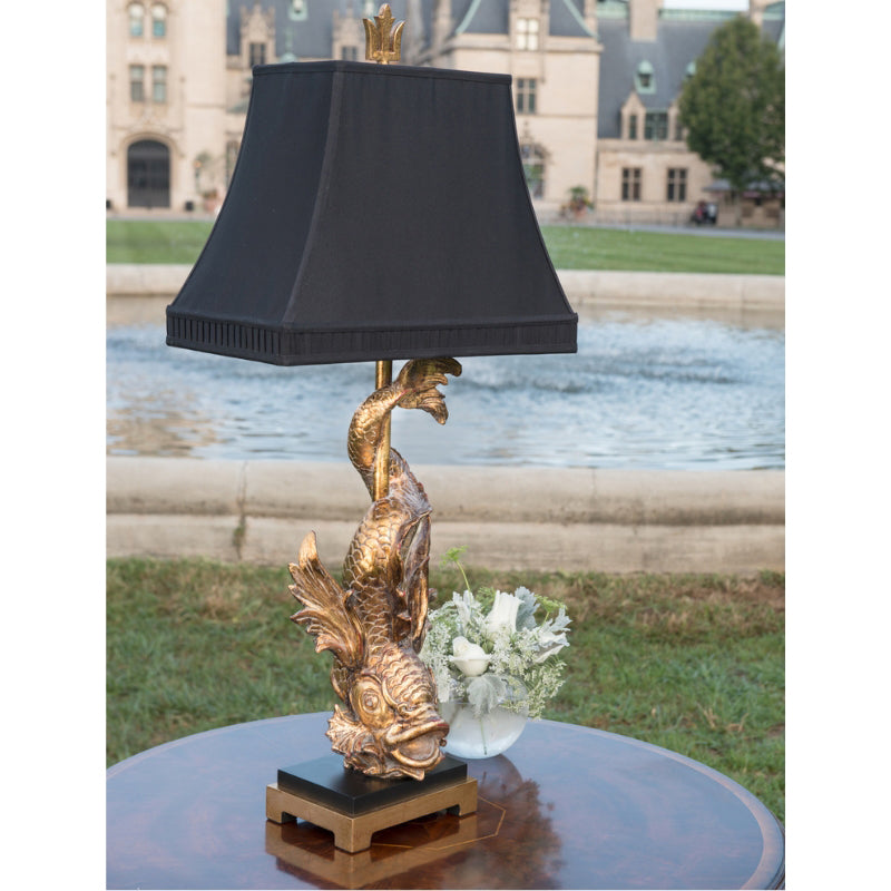 Imperial Dragon Lamp - Gold