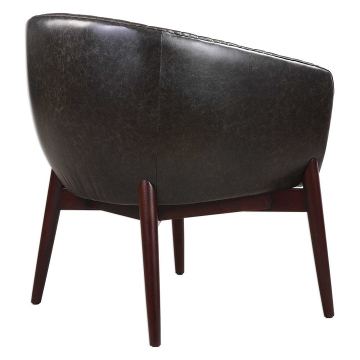 Anders - Chenille Accent Chair - Black