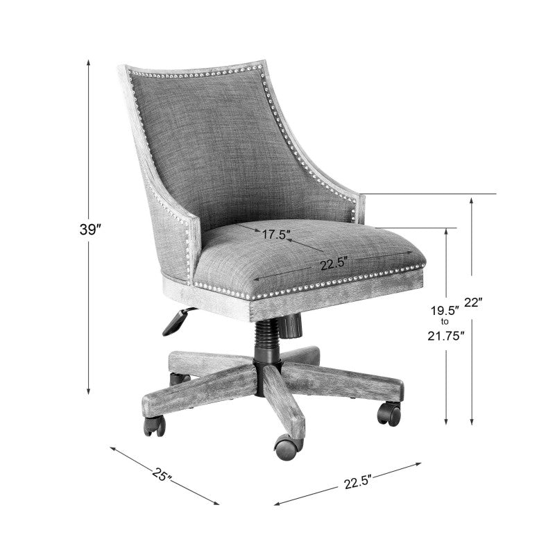 Aidrian - Desk Chair - Charcoal