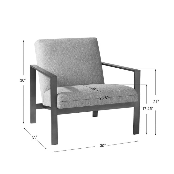 Wills - Contemporary Accent Chair - Beige