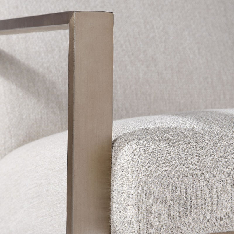 Wills - Contemporary Accent Chair - Beige