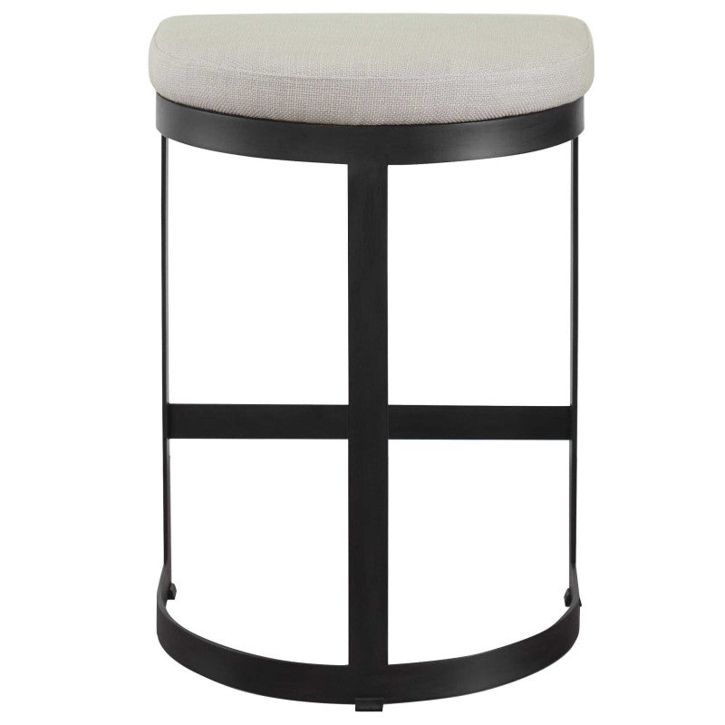 Ivanna - Iron Counter Stool - Black