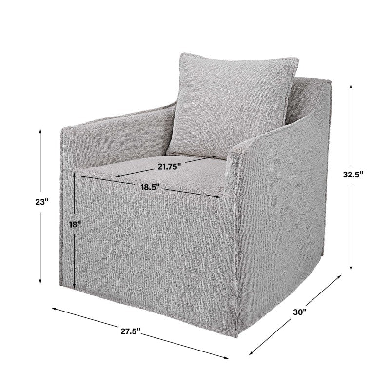 Welland - Swivel Chair - Gray