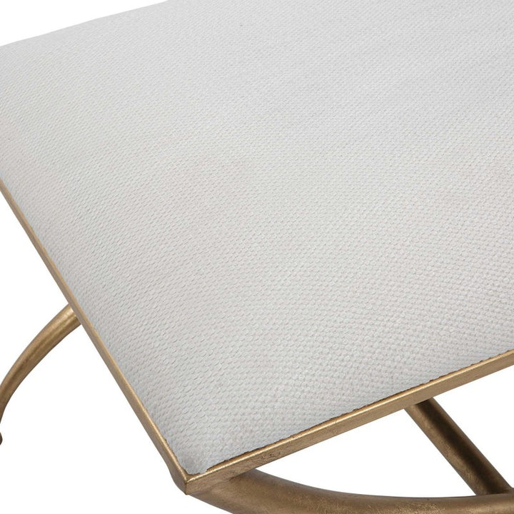 Crossing - Small Bench - White