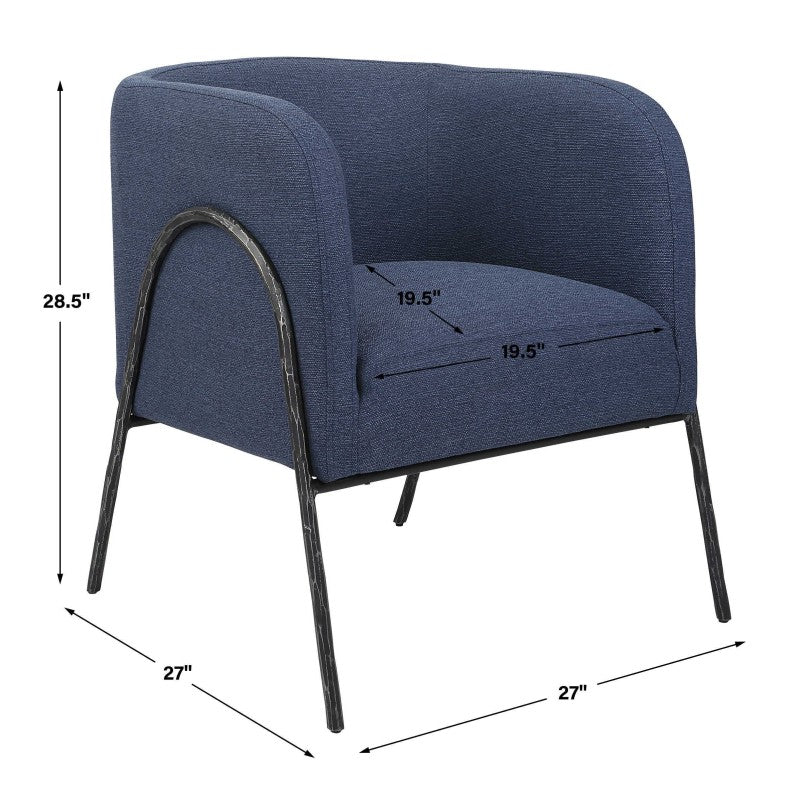 Jacobsen - Barrel Chair - Denim