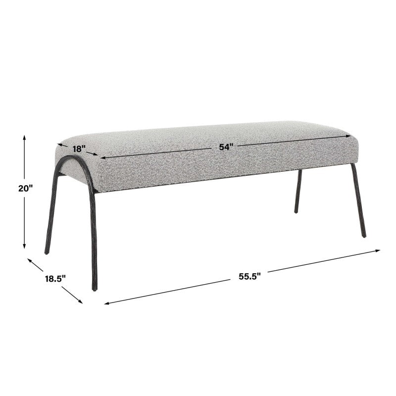 Jacobsen - Modern Bench - Gray