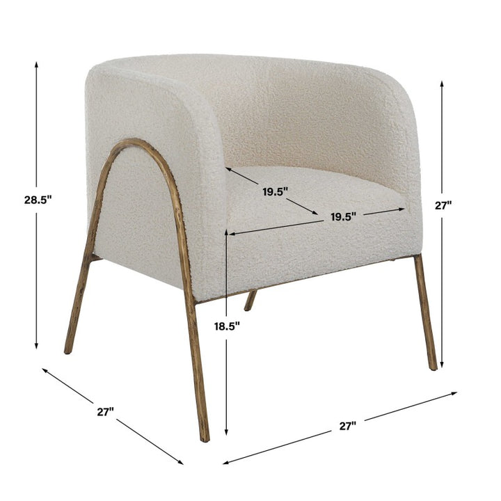 Jacobsen - Shearling Accent Chair - Off White