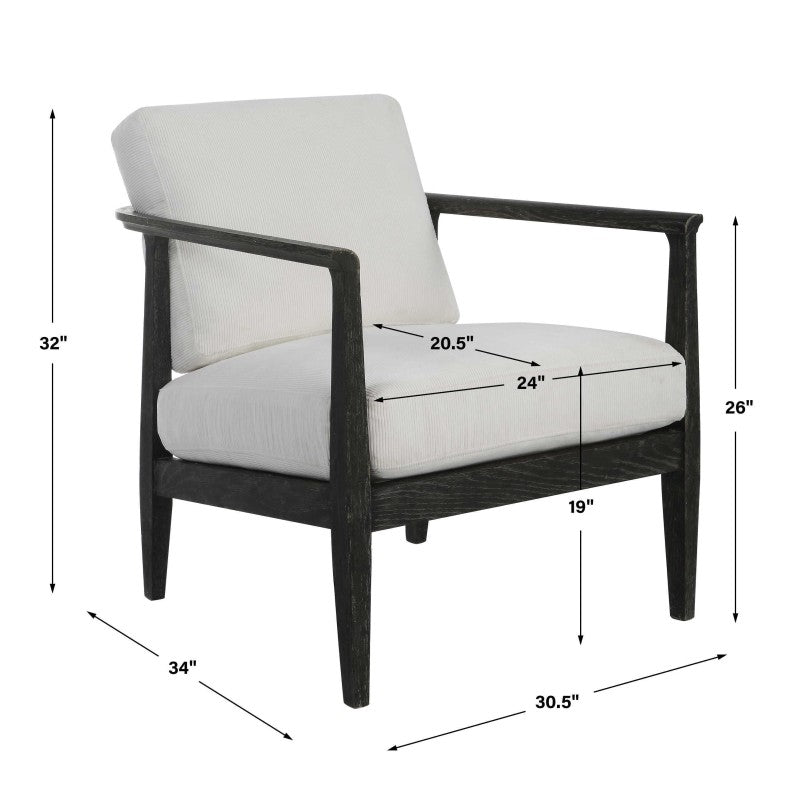 Brunei - Accent Chair - White