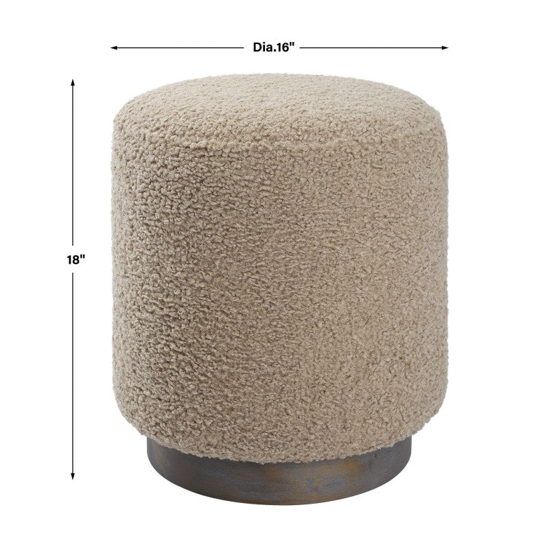 Avila - Round Ottoman - Latte