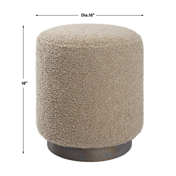 Avila - Round Ottoman - Latte