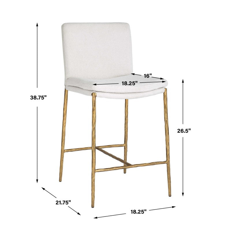 Ascend - Counter Stool - White