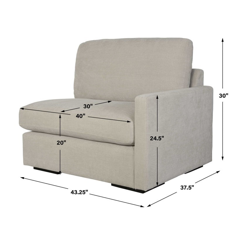 Refuge - Sand Right Arm Facing Sofa