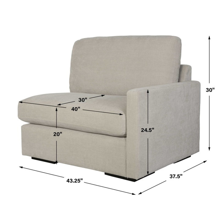 Refuge - Sand Right Arm Facing Sofa