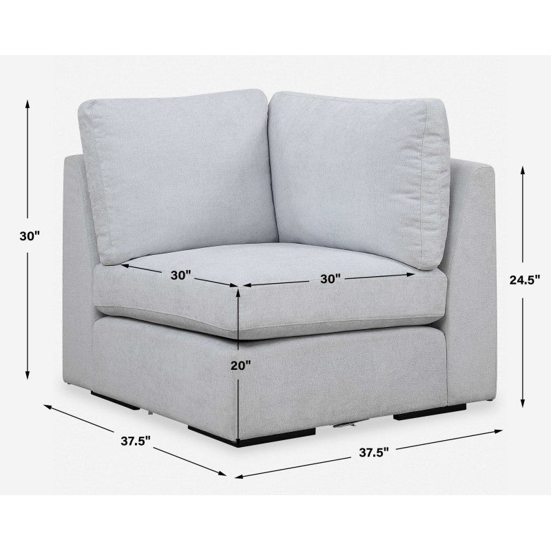 Refuge - Cloud Blue Corner Sofa