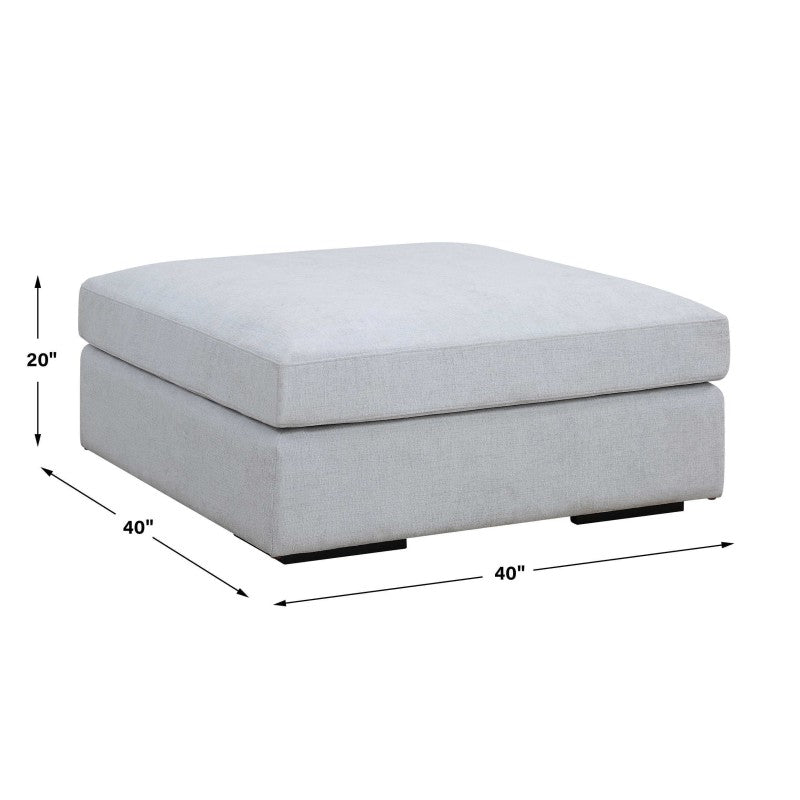 Refuge - Cloud Blue Sofa Ottoman