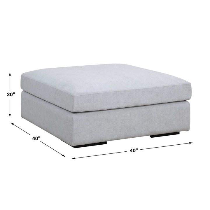 Refuge - Cloud Blue Sofa Ottoman