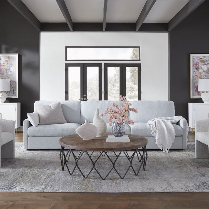Refuge - Cloud Blue Right Arm Facing Sofa
