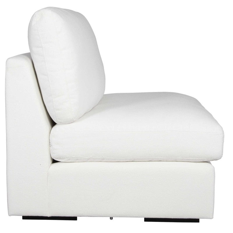 Refuge - Armless Arctic White Sofa