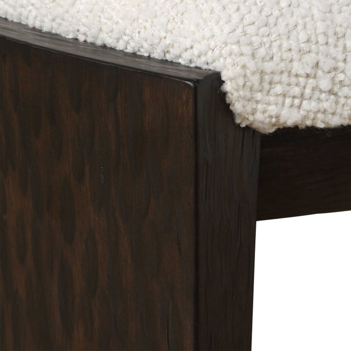 Port - Small Bench - Walnut / White