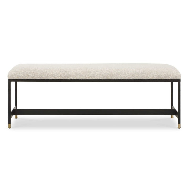 Halston - Upholstered Bench - White