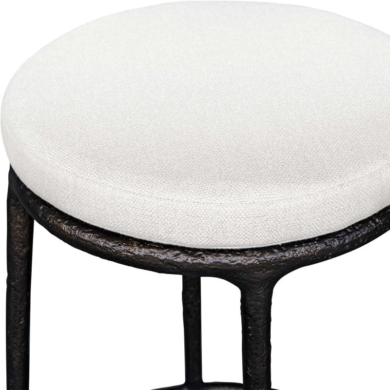 Thayer - Outdoor Counter Stool - Black / White