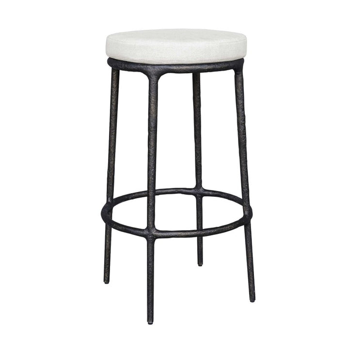 Thayer - Outdoor Bar Stool - Black / White