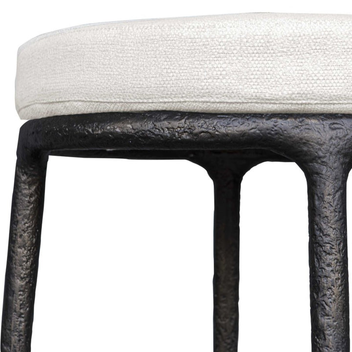 Thayer - Outdoor Bar Stool - Black / White
