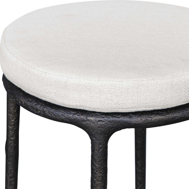 Thayer - Outdoor Bar Stool - Black / White