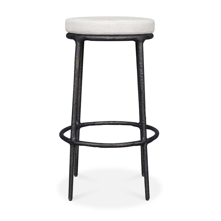 Thayer - Outdoor Bar Stool - Black / White
