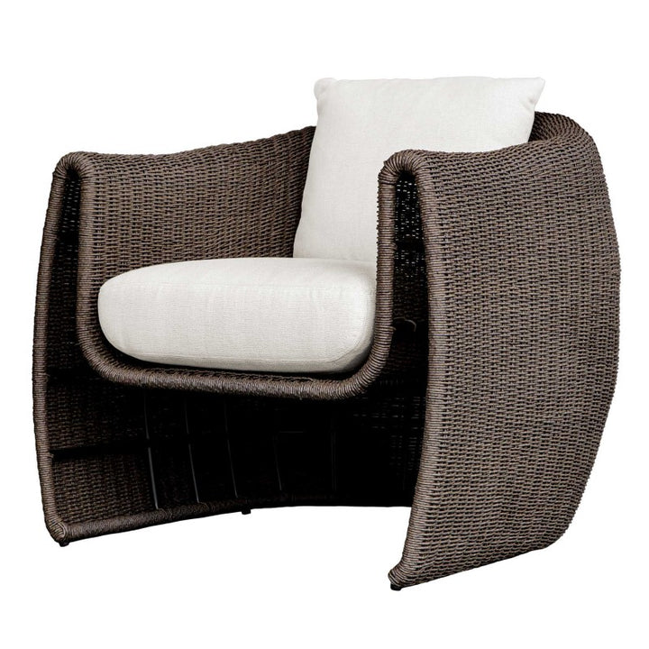 Tropic - Outdoor Lounge Chair - Brown / White