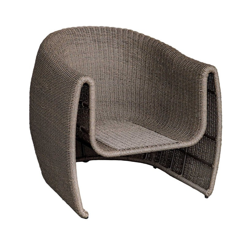 Tropic - Outdoor Lounge Chair - Brown / White