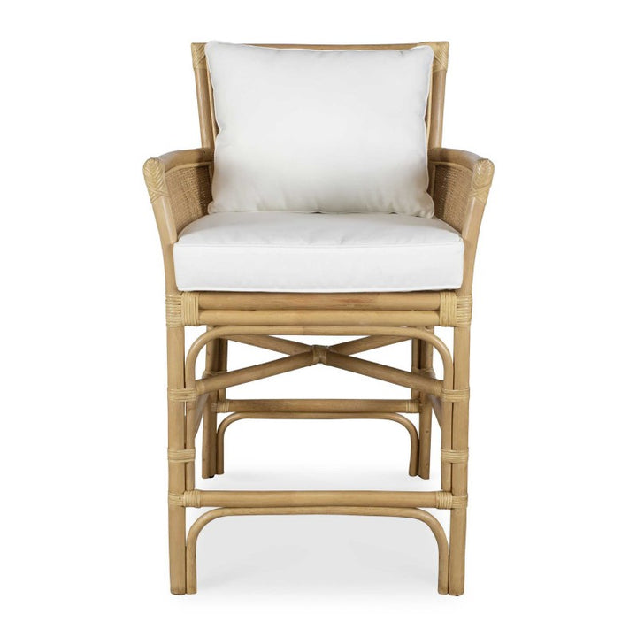 Pacific - Rattan Counter Stool - Brown / White
