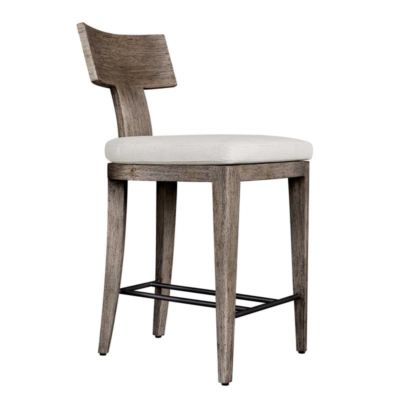 Cellini - Outdoor Counter Stool - Brown / White