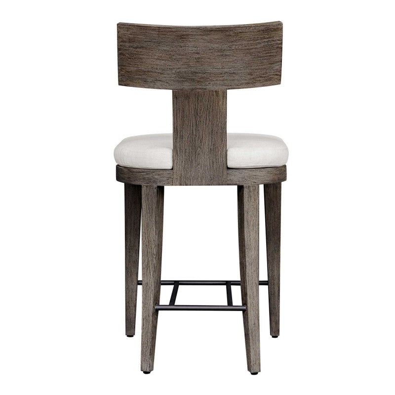 Cellini - Outdoor Counter Stool - Brown / White