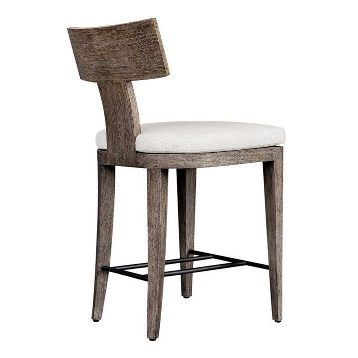 Cellini - Outdoor Counter Stool - Brown / White