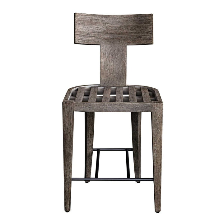 Cellini - Outdoor Counter Stool - Brown / White
