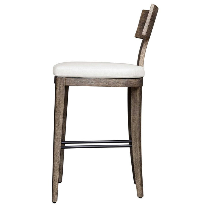Cellini - Outdoor Bar Stool - Brown / White